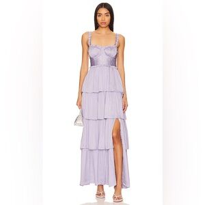 ASTR the label TEMPANY TIERED MAXI DRESS sold by Altar’d State. Size Small